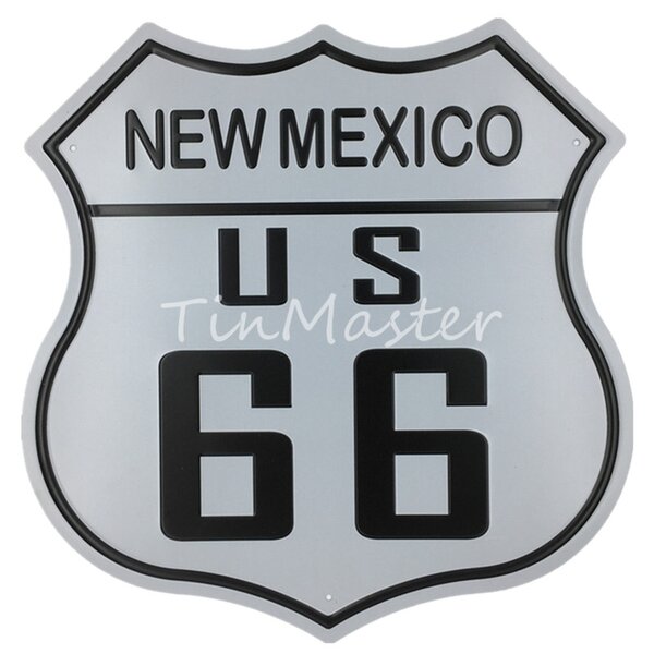 Retro Cedule Ceduľa New Mexico US 66 štít