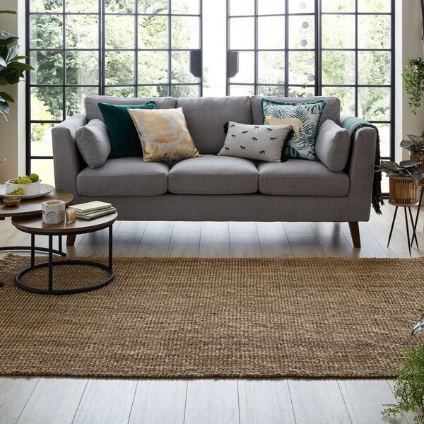 Hnedý jutový koberec Flair Rugs Jute, 120 x 170 cm