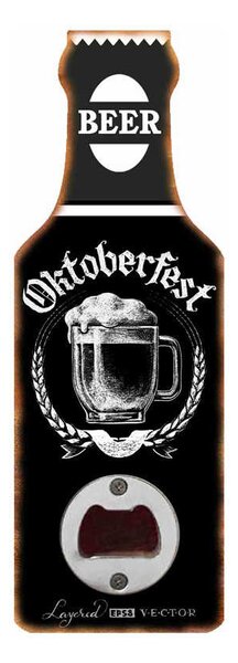 Retro Cedule Otvárač na fľaše Beer - Oktoberfest