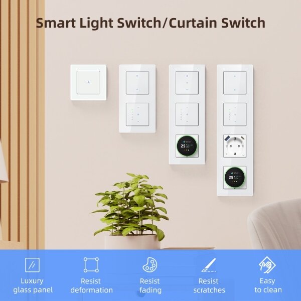 Immax NEO 07539L - 2-tlačidlový SMART vypínač 230V Wi-Fi Tuya