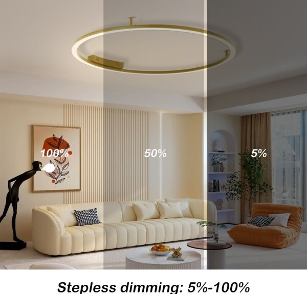 Immax NEO 07290-120G-LED+CCT stmievateľné stropné svietidlo FINO 72W/230V Tuya pr. 120 cm+DO