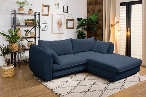 ROHOVÁ SEDAČKA, textil, tmavomodrá MID.YOU - Sedačky, Online Only