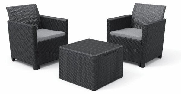 Záhradný stôl CLARA storage | grafit