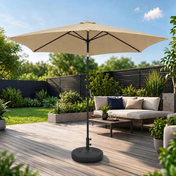 Ak furniture Podstavec pod slnečník UB51 čierny
