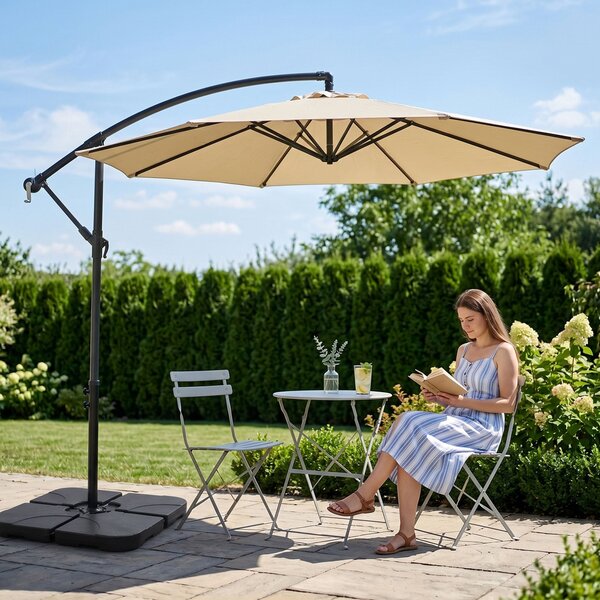 Ak furniture Podstavec pod slnečník UB50 čierny