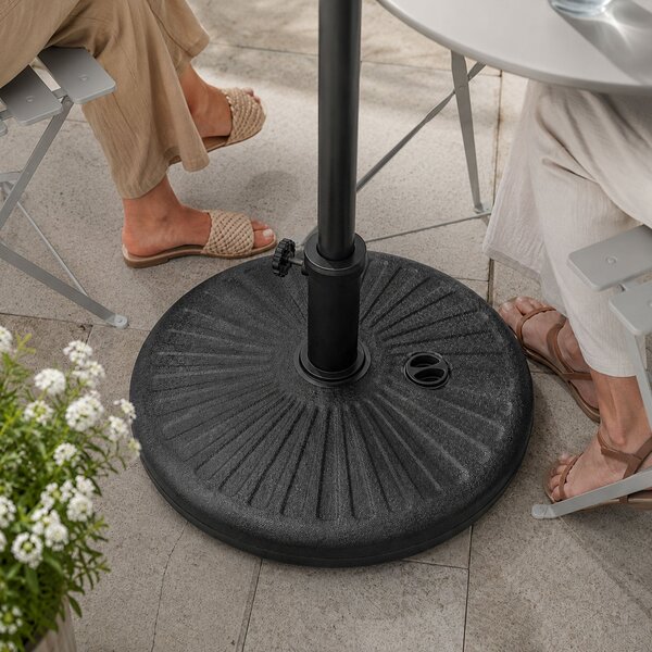 Ak furniture Podstavec pod slnečník UB55 čierny