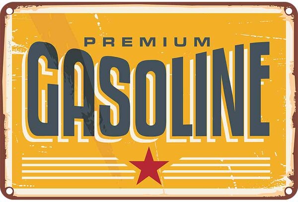 Retro Cedule Ceduľa Premium Gasoline
