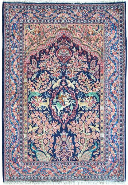 Iránsky Bahar v modrej farbe 1,40 x 2,00 m
