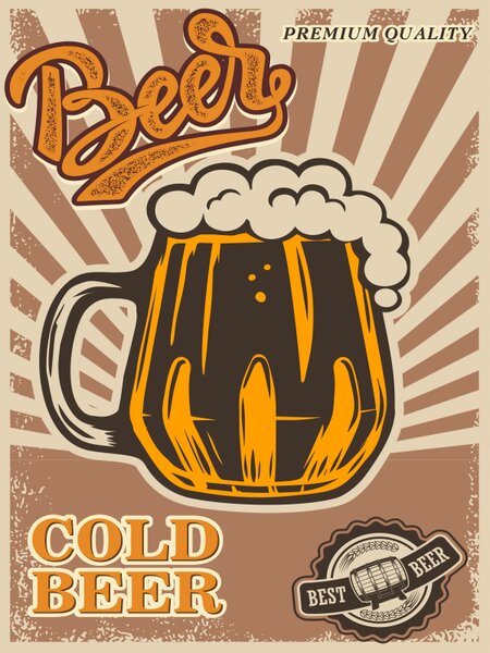 Ceduľa Beer - Best Beer 30cm x 20cm Plechová tabuľa