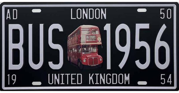 Retro Cedule Ceduľa značka London Bus