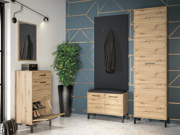 MEBLINE Predsieňová stena MEVIA 1 dub artisan