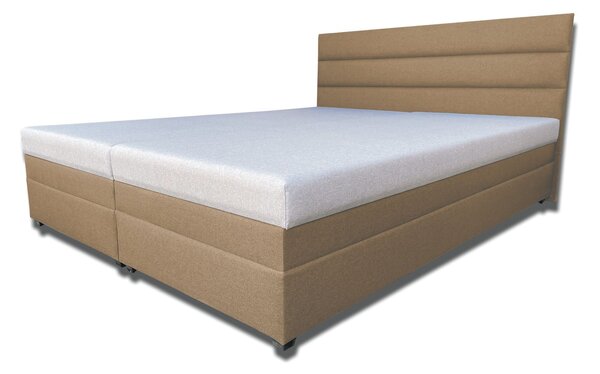 Manželská posteľ 180 cm Rebeka (s penovými matracmi) (nugát). Vlastná spoľahlivá doprava až k Vám domov. 1030953