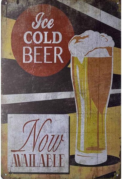 Retro Cedule Ceduľa Ice Cold Beer
