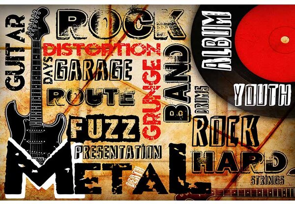 Ceduľa Metal Rock Hard Vintage style 30cm x 20cm Plechová tabuľa
