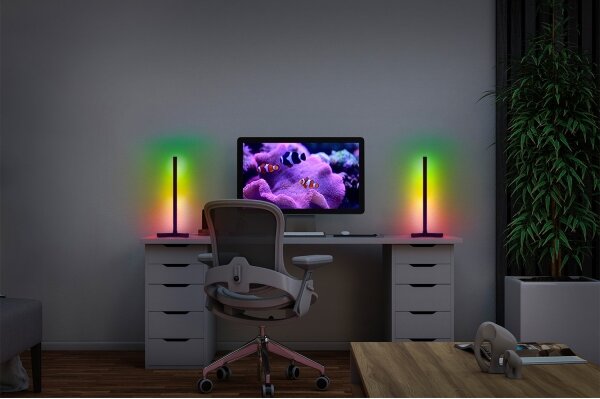 Osram - LED RGBW stmievateľná stolná lampa SMART+ MAGIC LED/7,5W/230V čierna Wi-Fi + diaľkové ovládanie