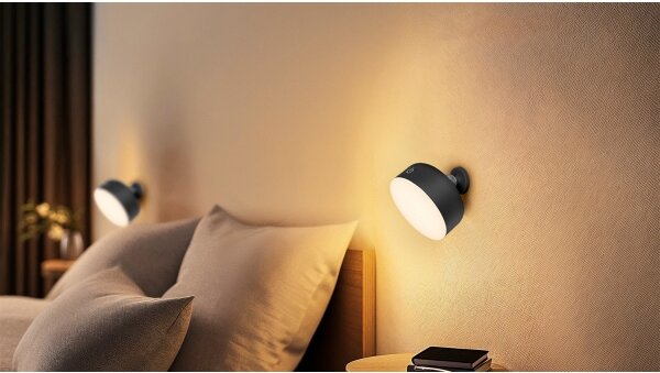 Osram - LED Stmievateľná nabíjacia stolná lampa 3v1 DECOR HELPER LED/1,8W/5V čierna