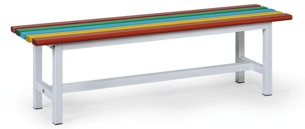 Parková lavička FLORA, 1500 mm, farebná