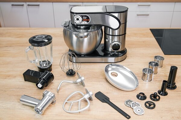 Celokovový kuchynský robot BestBerg BBR-20S / 2500 W / 10 l / 12 rýchlostí