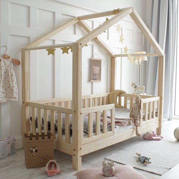 Raj posteli Detská posteľ HouseBed KODAŇ PLZ Duo 190/90 cm 190x90 cm prírodná