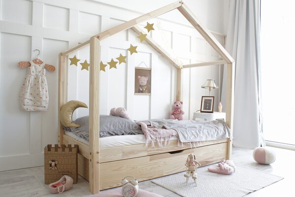 Raj posteli Detská posteľ HouseBed KLÁRA Plus (výber farieb)
