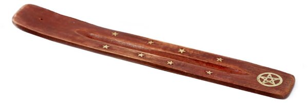 Mobake Drevený stojan na vonné tyčinky z mangového dreva Hviezda 25x3,5 cm 1ks