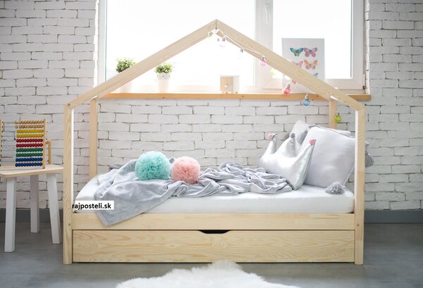 Raj posteli Detská posteľ HouseBed KLÁRA Plus (výber farieb)