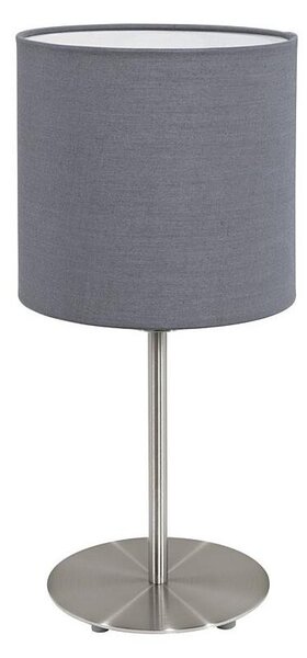 Eglo 55215 - Stolná lampa PASTERI 1xE14/40W/230V šedá