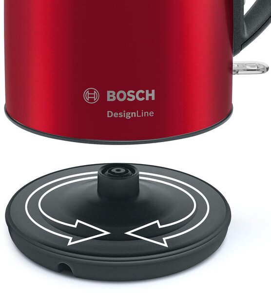 Bosch TWK 3P424 - Rýchlovarná kanvica DesignLine červená