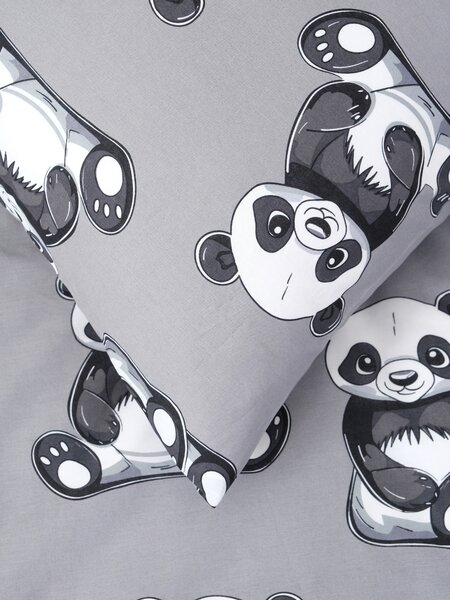 Bavlnená obliečka na vankúš Renforcé 40 * 40 cm - Panda