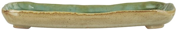 Kameninová tácka Ocean Green Oblong