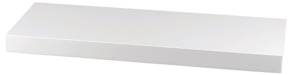 Polička nástenná 60 cm, mdf, farba biely vysoký lesk, baleno v ochranej fólii