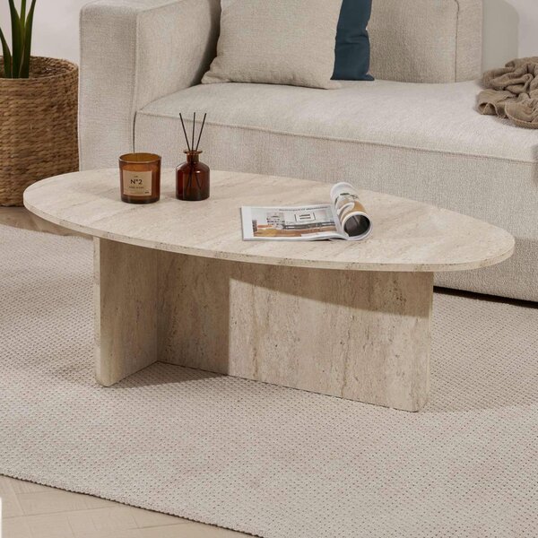KONFERENČNÝ STOLÍK, krémová, kompozitné drevo, 120/40/65 cm MID.YOU - Stolíky do obývačky, Online Only