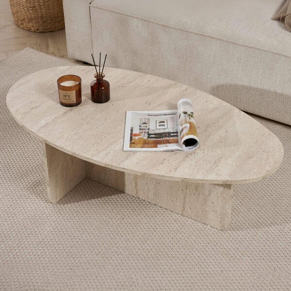 KONFERENČNÝ STOLÍK, krémová, kompozitné drevo, 120/40/65 cm MID.YOU - Stolíky do obývačky, Online Only