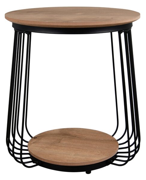 PRÍRUČNÝ STOLÍK, čierna, dub artisan Milino - Stolíky do obývačky, Online Only