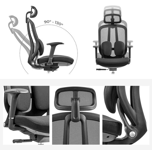 MOSH Kancelárska stolička Airflow 616 čierna