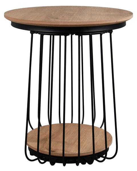 PRÍRUČNÝ STOLÍK, čierna, dub artisan Milino - Stolíky do obývačky, Online Only