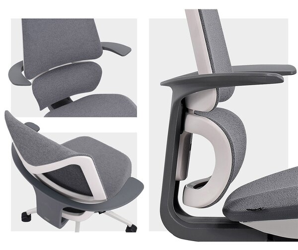 MOSH Kancelárska stolička Airflow 396 sivá