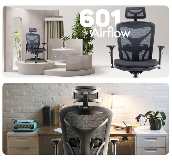 MOSH Kancelárska stolička Airflow 601 čierna