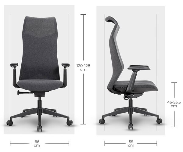 MOSH Kancelárska stolička Airflow 502 čierna