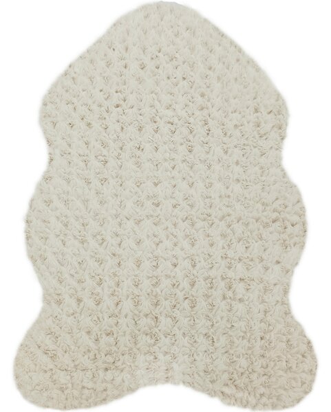 UMELÁ KOŽUŠINA, 60/90 cm, biela Boxxx - Koberce