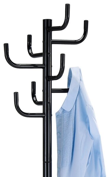 Autronic VEŠIAK - kovový, voľne stojaci - čierny - 182 cm