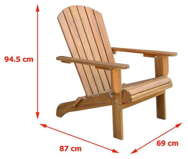 ZÁHRADNÉ RELAXAČNÉ KRESLO, drevo Prestige Home - Online Only záhrada, Online Only