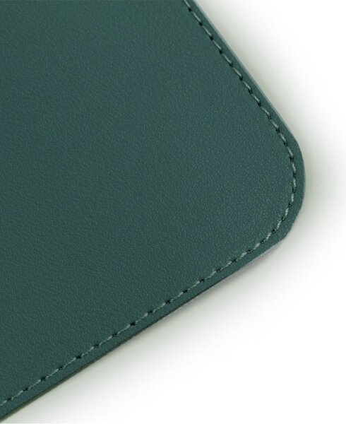 Podložka pod myš a klávesnicu MOSH eco kožená, tmavo zelená (M,L) Medium (70 x 35 cm)