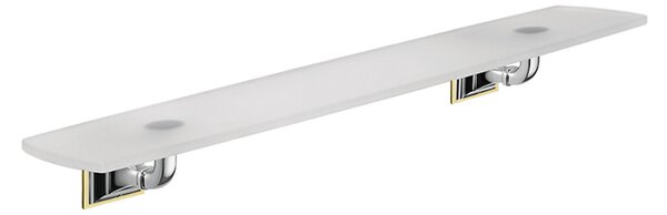 CB - PORTOFINO B32160CR-VAN + B32000OZ - Sklenená polička s držiakmi a podložkou 60 cm