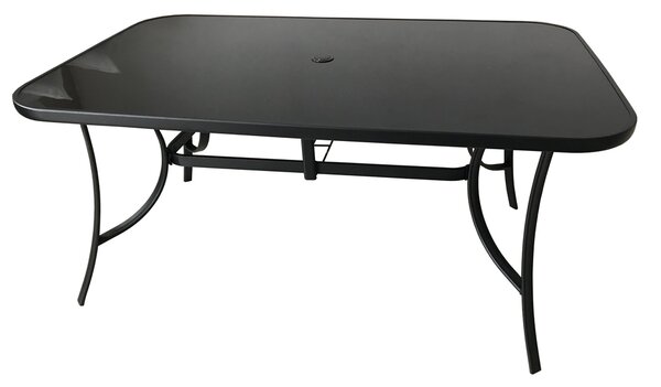 Stôl XT1012T (ZWT-150) - čierne sklo Rojaplast