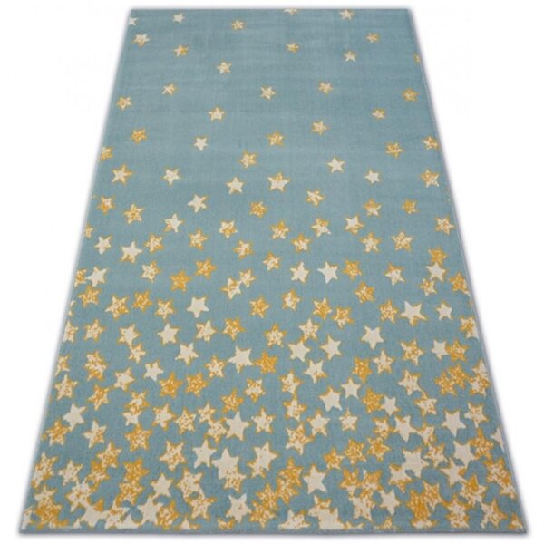 Detský kusový koberec PP Hviezdičky modrý 120x170cm