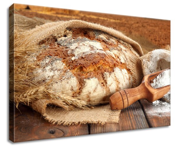 Gario Obraz na plátne Vidiecky domáci chlieb Veľkosť: 30 x 20 cm