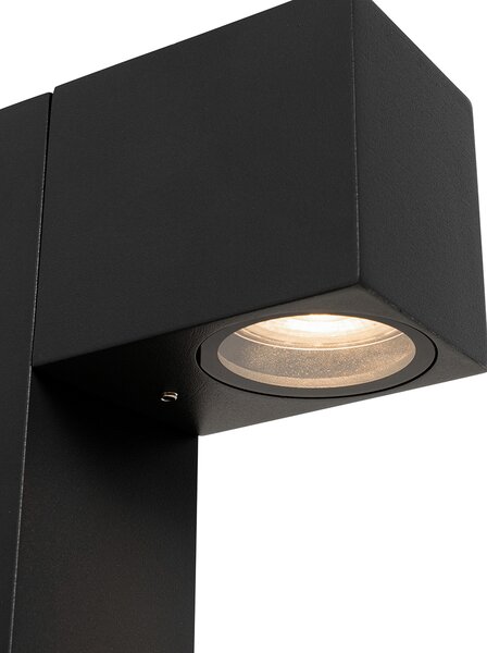 Priemyselná stojaca vonkajšia lampa čierna 80 cm IP44 - Baleno