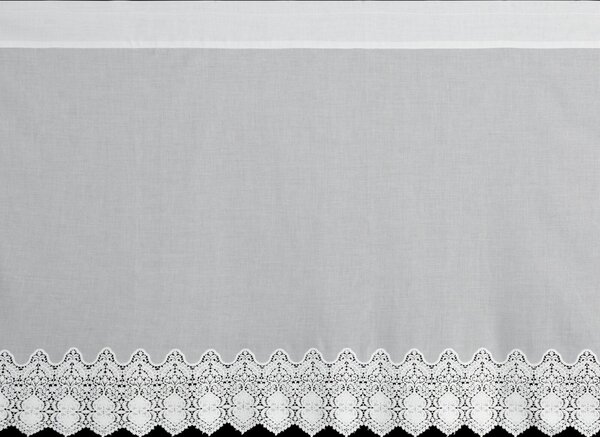 KRÁTKA ZÁCLONA NA PÁSKE SOLA 150X70 CM BIELA