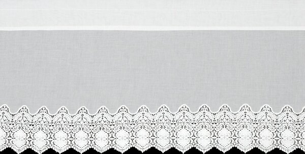 KRÁTKA ZÁCLONA NA PÁSKE SOLA 150X40 CM BIELA